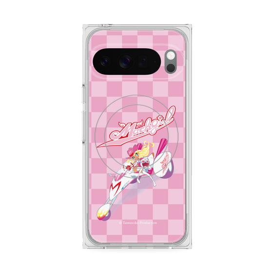 プレミアムスクエアケース with Pixelsnap［ マッハガール - チェック ］