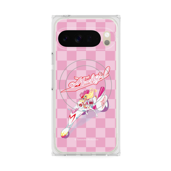 プレミアムスクエアケース with Pixelsnap［ マッハガール - チェック ］