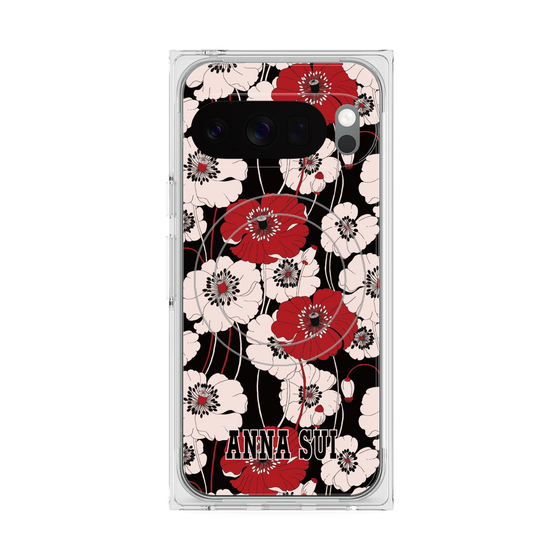 プレミアムスクエアケース with Pixelsnap［ ANNA SUI - ポピー ］