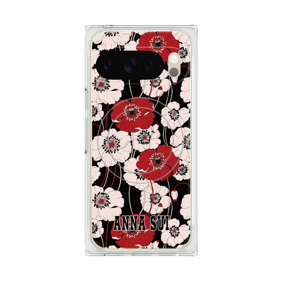 プレミアムスクエアケース with Pixelsnap［ ANNA SUI - ポピー ］