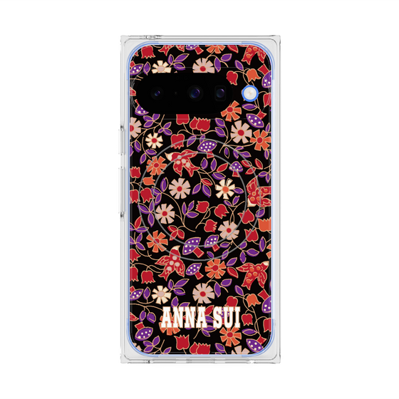 プレミアムスクエアケース with Pixelsnap［ ANNA SUI - ワイルドフラワー ］