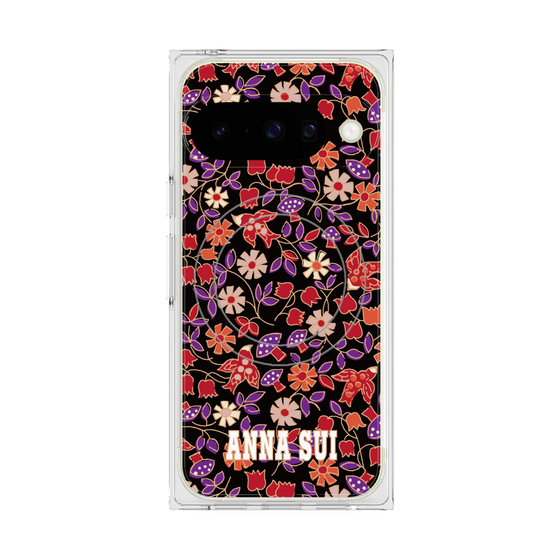 プレミアムスクエアケース with Pixelsnap［ ANNA SUI - ワイルドフラワー ］