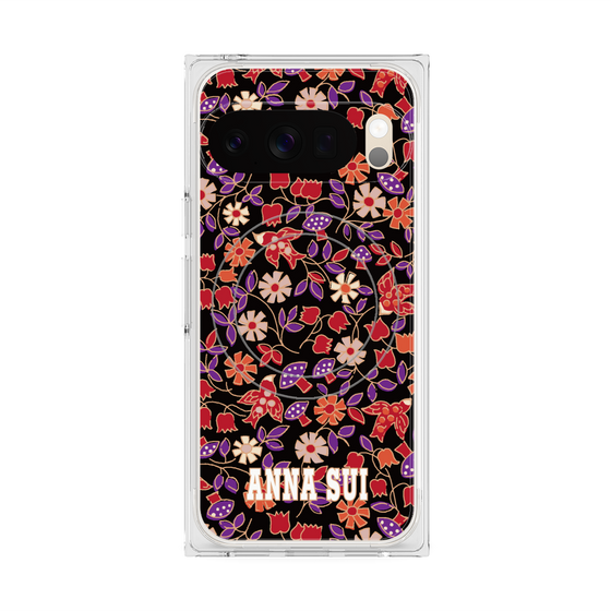 プレミアムスクエアケース with Pixelsnap［ ANNA SUI - ワイルドフラワー ］