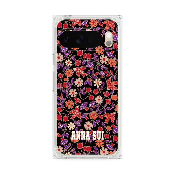 プレミアムスクエアケース with Pixelsnap［ ANNA SUI - ワイルドフラワー ］