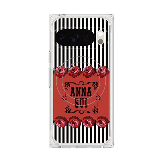 プレミアムスクエアケース with Pixelsnap［ ANNA SUI - ローズ ］