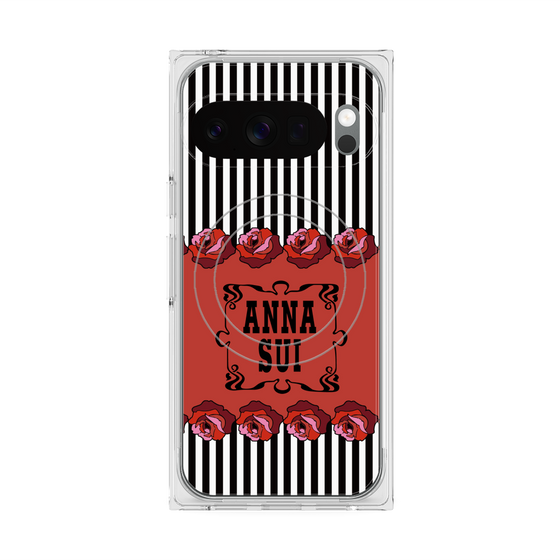 プレミアムスクエアケース with Pixelsnap［ ANNA SUI - ローズ ］
