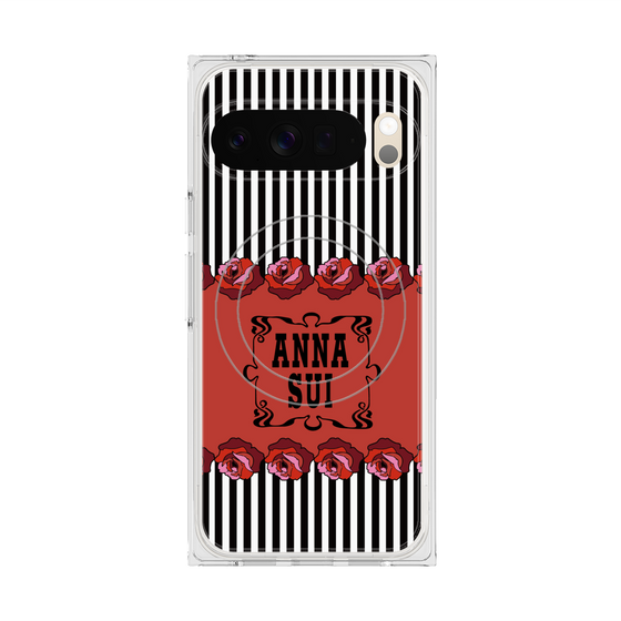プレミアムスクエアケース with Pixelsnap［ ANNA SUI - ローズ ］