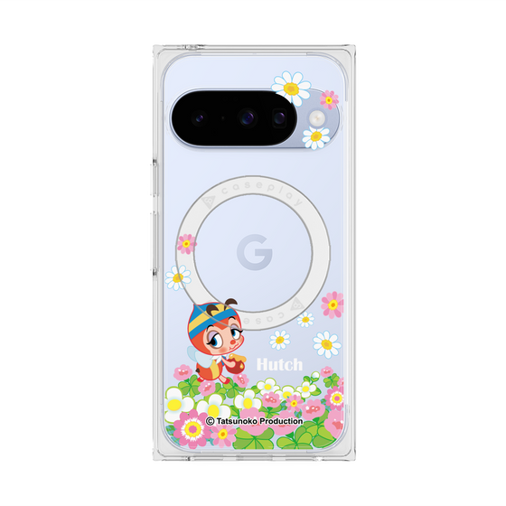 プレミアムスクエアケース with Pixelsnap［ 昆虫物語 みなしごハッチ - 花 ］