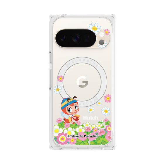 プレミアムスクエアケース with Pixelsnap［ 昆虫物語 みなしごハッチ - 花 ］