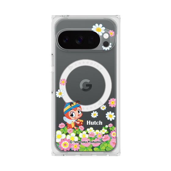 プレミアムスクエアケース with Pixelsnap［ 昆虫物語 みなしごハッチ - 花 ］
