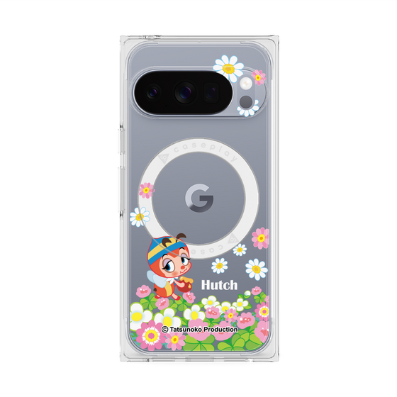 プレミアムスクエアケース with Pixelsnap［ 昆虫物語 みなしごハッチ - 花 ］