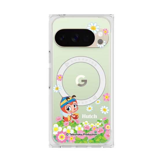 プレミアムスクエアケース with Pixelsnap［ 昆虫物語 みなしごハッチ - 花 ］