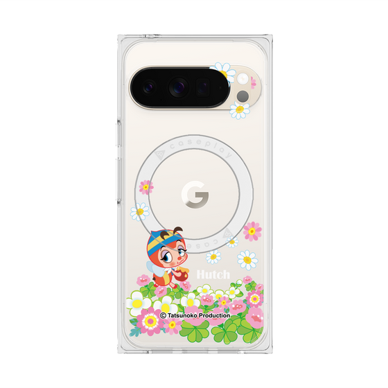 プレミアムスクエアケース with Pixelsnap［ 昆虫物語 みなしごハッチ - 花 ］