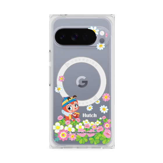 プレミアムスクエアケース with Pixelsnap［ 昆虫物語 みなしごハッチ - 花 ］