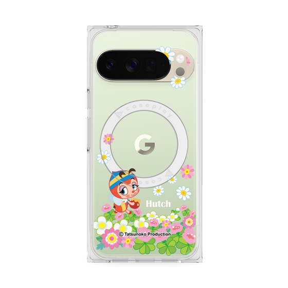 プレミアムスクエアケース with Pixelsnap［ 昆虫物語 みなしごハッチ - 花 ］