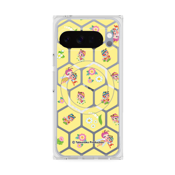 プレミアムスクエアケース with Pixelsnap［ 昆虫物語 みなしごハッチ - ハニカム ］
