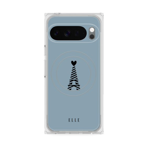プレミアムスクエアケース with Pixelsnap［ ELLE - エッフェル塔 ］