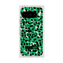 プレミアムスクエアケース with Pixelsnap［ ELLEgirl - レオパード - Green ］