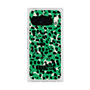 プレミアムスクエアケース with Pixelsnap［ ELLEgirl - レオパード - Green ］