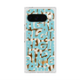 プレミアムスクエアケース with Pixelsnap［ ELLEgirl - ミックスロゴ - Pale blue ］