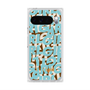 プレミアムスクエアケース with Pixelsnap［ ELLEgirl - ミックスロゴ - Pale blue ］