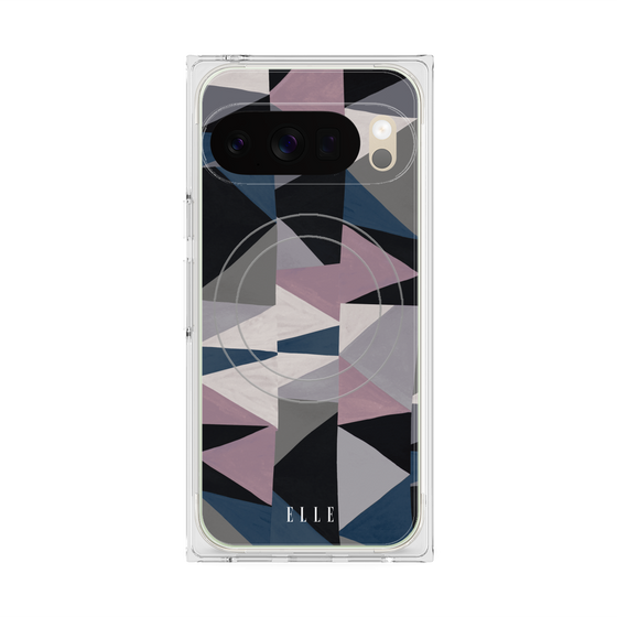 プレミアムスクエアケース with Pixelsnap［ ELLE - ペイント ］