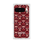 プレミアムスクエアケース with Pixelsnap［ ANNA SUI - バタフライハーツ - レッド ］