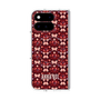 プレミアムスクエアケース with Pixelsnap［ ANNA SUI - バタフライハーツ - レッド ］