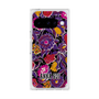 プレミアムスクエアケース with Pixelsnap［ ANNA SUI - ガーデンフワラー - マゼンタ ］
