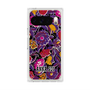 プレミアムスクエアケース with Pixelsnap［ ANNA SUI - ガーデンフワラー - マゼンタ ］