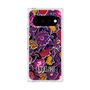 プレミアムスクエアケース with Pixelsnap［ ANNA SUI - ガーデンフワラー - マゼンタ ］