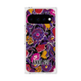プレミアムスクエアケース with Pixelsnap［ ANNA SUI - ガーデンフワラー - マゼンタ ］