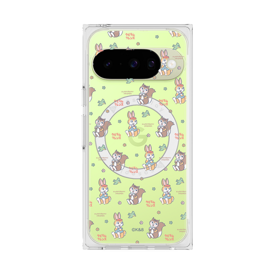 プレミアムスクエアケース with Pixelsnap［ クピラムフレンズ - フェイス ］