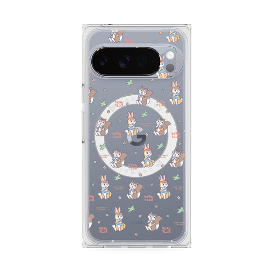 プレミアムスクエアケース with Pixelsnap［ クピラムフレンズ - フェイス ］