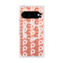 プレミアムスクエアケース with Pixelsnap［ オリジナル - CASEPLAYイニシャル総柄 - オレンジ ］