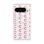 プレミアムスクエアケース with Pixelsnap［ オリジナル - CASEPLAYイニシャル総柄 - ピンク ］