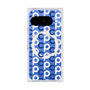 プレミアムスクエアケース with Pixelsnap［ オリジナル - CASEPLAYイニシャル総柄 - ネイビー ］