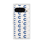 プレミアムスクエアケース with Pixelsnap［ オリジナル - CASEPLAYイニシャル総柄 - ネイビー ］