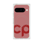 プレミアムスクエアケース with Pixelsnap［ オリジナル - CASEPLAYイニシャル - レッド ］