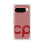プレミアムスクエアケース with Pixelsnap［ オリジナル - CASEPLAYイニシャル - レッド ］