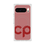 プレミアムスクエアケース with Pixelsnap［ オリジナル - CASEPLAYイニシャル - レッド ］