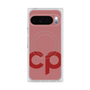 プレミアムスクエアケース with Pixelsnap［ オリジナル - CASEPLAYイニシャル - レッド ］