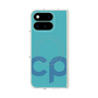 プレミアムスクエアケース with Pixelsnap［ オリジナル - CASEPLAYイニシャル - ライトブルー ］
