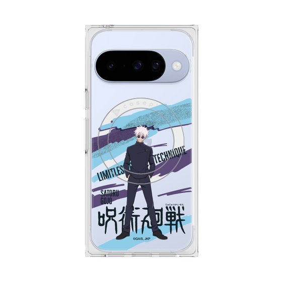 プレミアムスクエアケース with Pixelsnap［ 呪術廻戦 - 立ち絵 - 五条 悟（懐玉・玉折） ］
