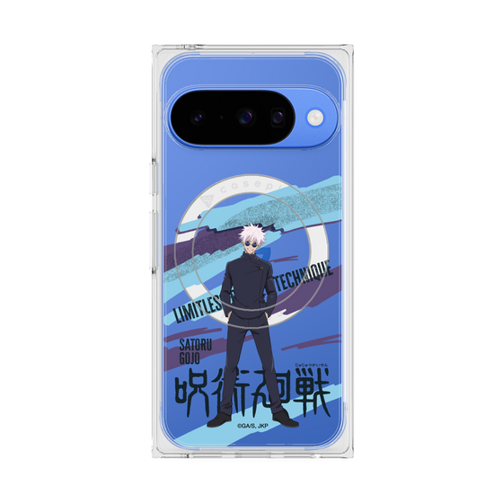 プレミアムスクエアケース with Pixelsnap［ 呪術廻戦 - 立ち絵 - 五条 悟（懐玉・玉折） ］