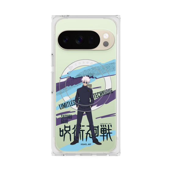 プレミアムスクエアケース with Pixelsnap［ 呪術廻戦 - 立ち絵 - 五条 悟（懐玉・玉折） ］