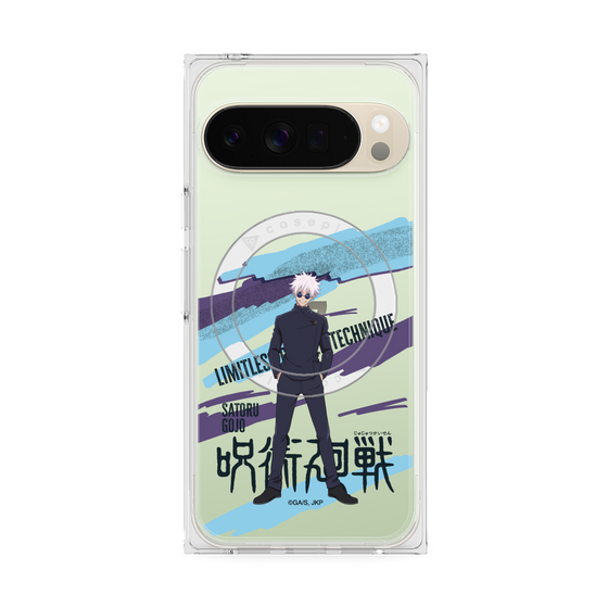 プレミアムスクエアケース with Pixelsnap［ 呪術廻戦 - 立ち絵 - 五条 悟（懐玉・玉折） ］