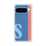 プレミアムスクエアケース with Pixelsnap［ オリジナル - initial color line - S blue ］