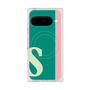 プレミアムスクエアケース with Pixelsnap［ オリジナル - initial color line - S green ］