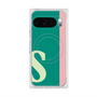 プレミアムスクエアケース with Pixelsnap［ オリジナル - initial color line - S green ］